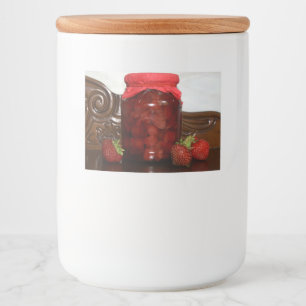 Étiquette Pour Bocaux confiture de fraise