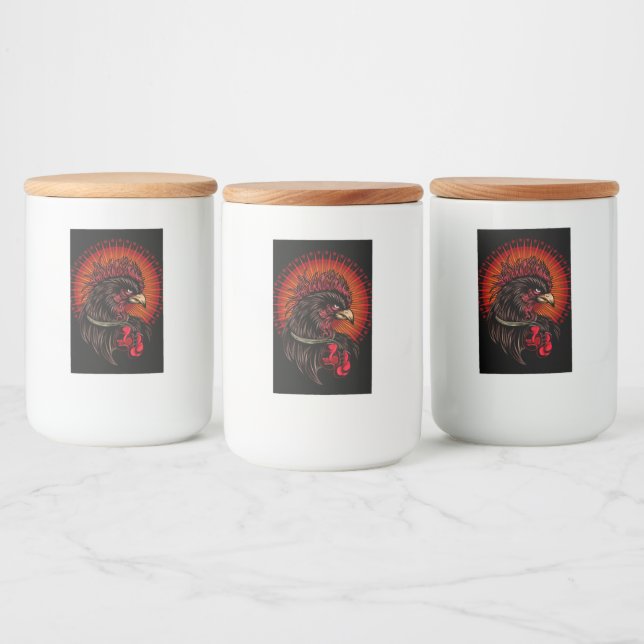 Étiquette Pour Bocaux Coq de boîte (Bouteilles)