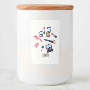 Étiquette Pour Bocaux Cosmétique / maquillage illustration