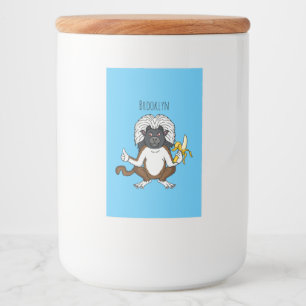 Étiquette Pour Bocaux Cotton Top Tamarin montoon est une illustration