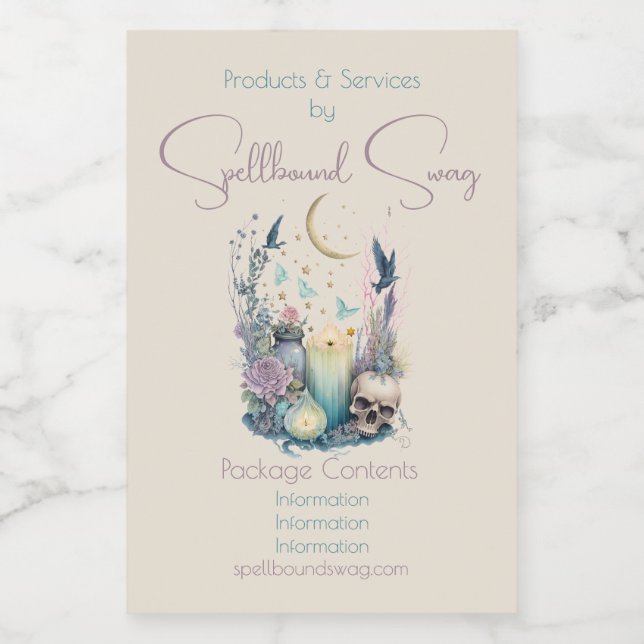 Étiquette Pour Bocaux Créez votre propre gothique céleste (Étiquettes simples)