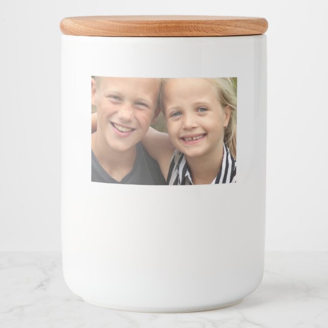 Étiquette Pour Bocaux Créez votre propre photo (Devant)