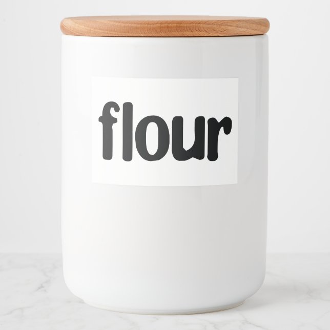 Étiquette Pour Bocaux Cuisine en céramique blanche Canards Accueil Stock (Devant)