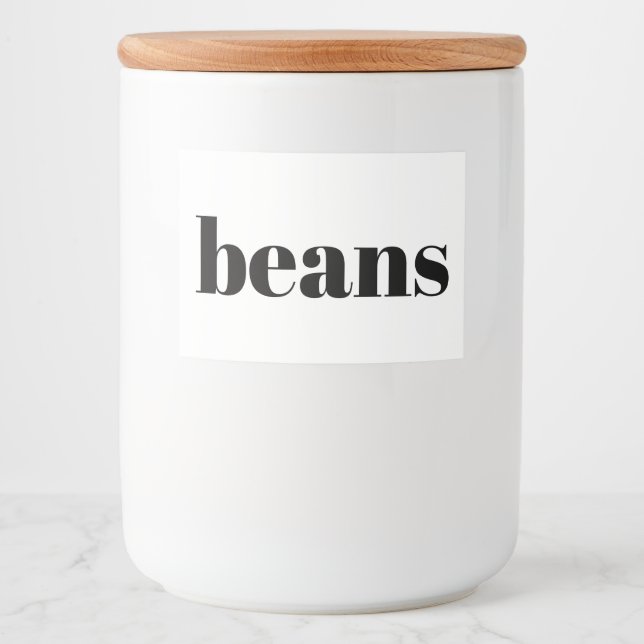 Étiquette Pour Bocaux Cuisine en céramique blanche Canards Accueil Stock (Devant)