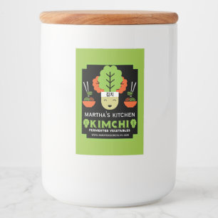 Étiquette Pour Bocaux Cuisine Kimchi Faite Maison
