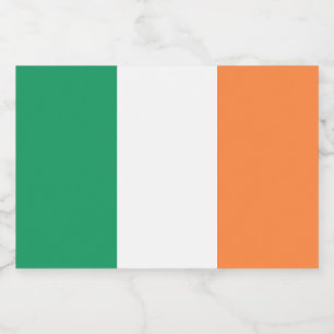 Étiquette Pour Bocaux Drapeau de tricolore irlandais patriotique Saint P