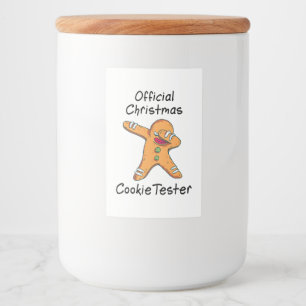 Étiquette Pour Bocaux Essai officiel de cookie de Noël