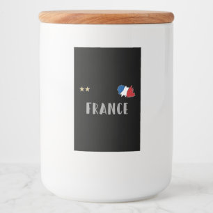 Étiquette Pour Bocaux Fan de football France Chemise Française