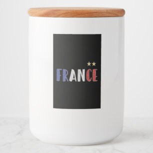 Étiquette Pour Bocaux Fan de football France Chemise Française