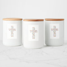 Flore Cross Christian Design Jeu d'oreiller