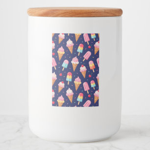 Étiquette Pour Bocaux Glace, sucettes et motif cerises