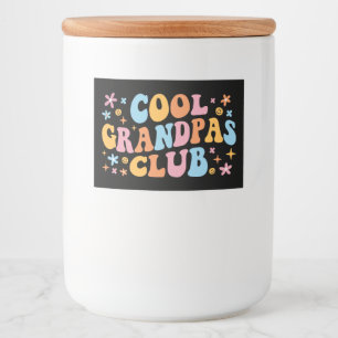 Étiquette Pour Bocaux Grandpas Club cool III