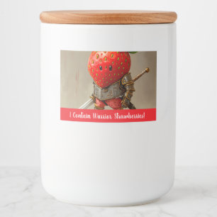 Étiquette Pour Bocaux Guerrier Fraise