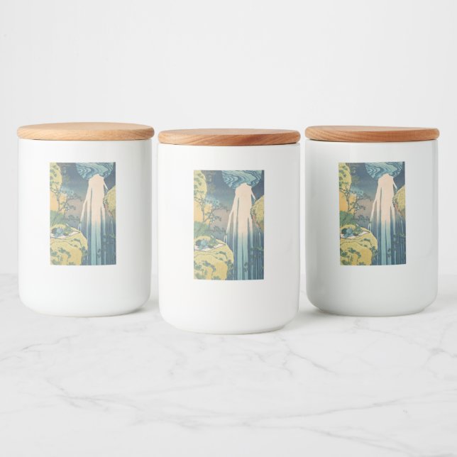 Étiquette Pour Bocaux Hokusai Amida Cascade Japon (Bouteilles)