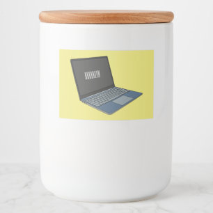 Étiquette Pour Bocaux Illustration de dessin sur ordinateur portable