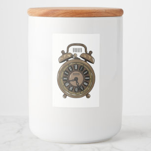 Étiquette Pour Bocaux Illustration de l'horloge d'alarme