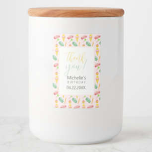Étiquette Pour Bocaux Illustration de motif aquarelle pour une fête d'ét