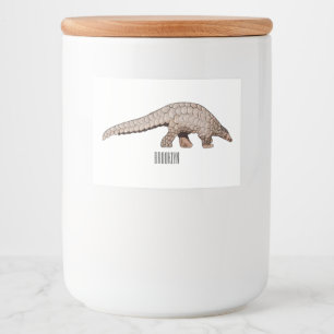 Étiquette Pour Bocaux Illustration de Pangolin