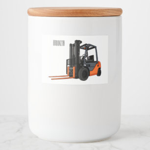 Étiquette Pour Bocaux Illustration du chariot élévateur