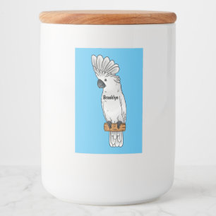 Étiquette Pour Bocaux Illustration d'un oiseau de cobaye-parapluie