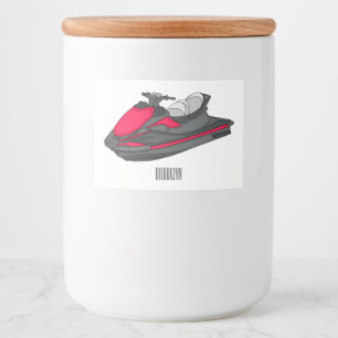 Étiquette Pour Bocaux Illustration Jet ski