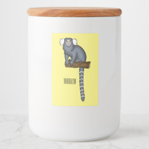Étiquette Pour Bocaux Illustration marmoset commune