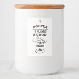 Étiquette Pour Bocaux Le café est toujours une bonne idée