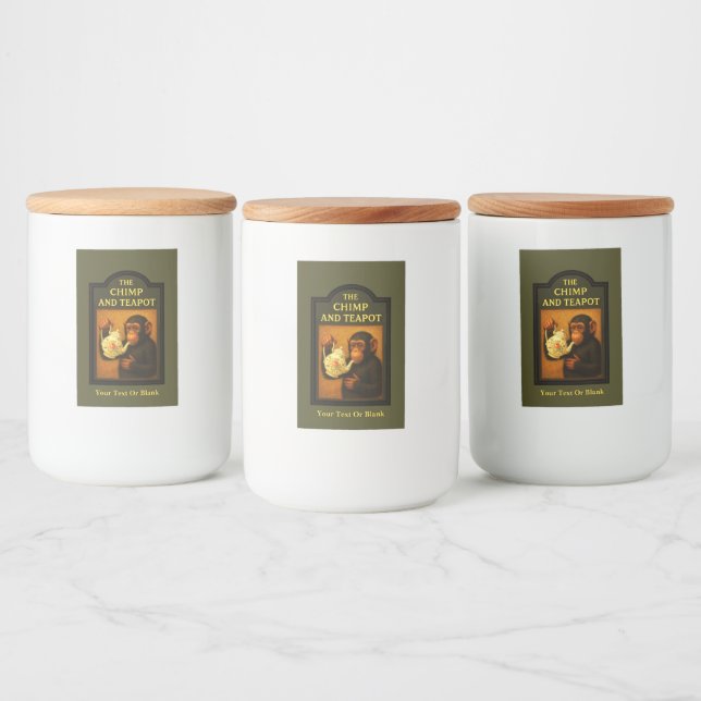 Étiquette Pour Bocaux Le Pub De Chimp Et Teapot (Bouteilles)