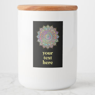 Étiquette Pour Bocaux Mandala Inde Style 1