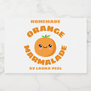 Étiquette Pour Bocaux Marmalade orange artisanale