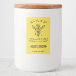 Étiquette Pour Bocaux Miel fait maison fait sur commande