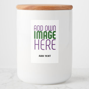 ÉTIQUETTE POUR BOCAUX MODELE DE TEXTE D'IMAGE BLANC SIMPLE ÉDITABLE MODE