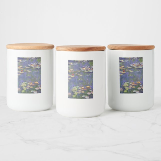 Étiquette Pour Bocaux Monet Water Lilies Chef-d'oeuvre Peinture (Bouteilles)