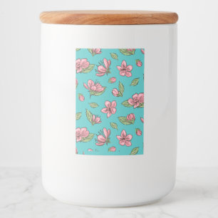 Étiquette Pour Bocaux Motif de fleurs