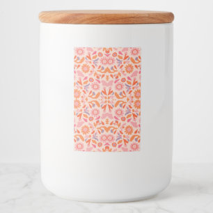 Étiquette Pour Bocaux Motif de fleurs