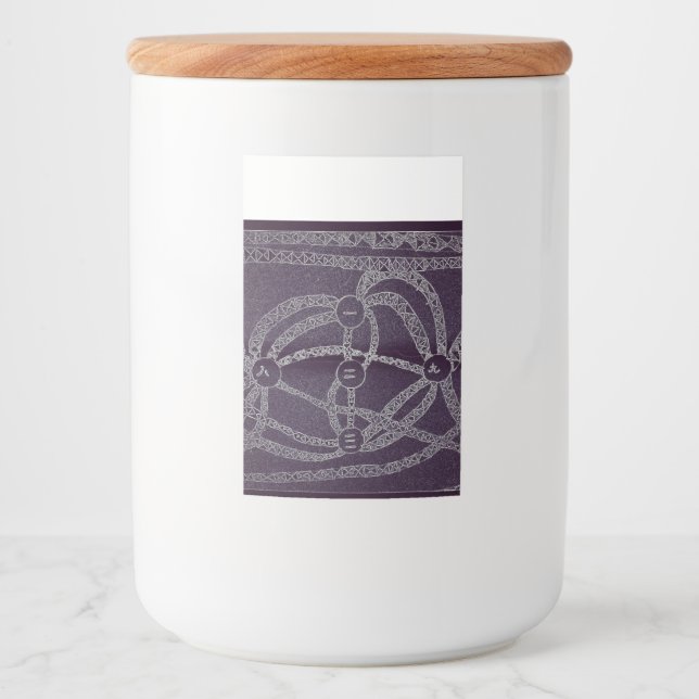 Étiquette Pour Bocaux Neuf lune dans le monde sombre (Devant)