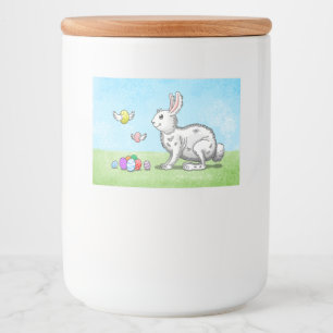Étiquette Pour Bocaux Oeufs de Pâques de Bunny