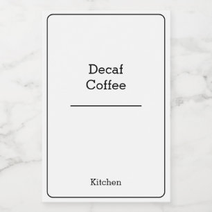 Étiquette Pour Bocaux organisation à domicile minimaliste pot de stockag