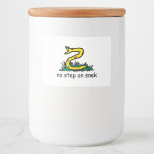 Étiquette Pour Bocaux Pas de pas sur les mèmes de snek Gadsden parodie S