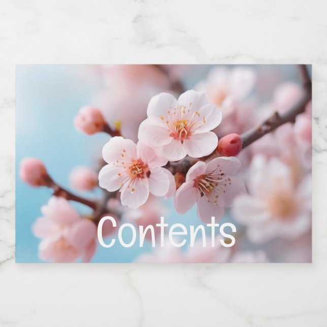 Étiquette Pour Bocaux Pink Blossom Magic  (Étiquettes simples)