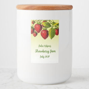 Étiquette Pour Bocaux Pot à confiture ombré jaune personnalisé à la frai