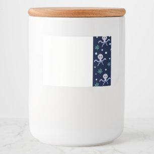 Étiquette Pour Bocaux Poulpe sous la mer motif pour enfants