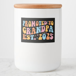 Étiquette Pour Bocaux Promu À Grand-Père Est. III 2025