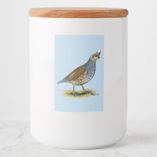 Étiquette Pour Bocaux Quail à échelle