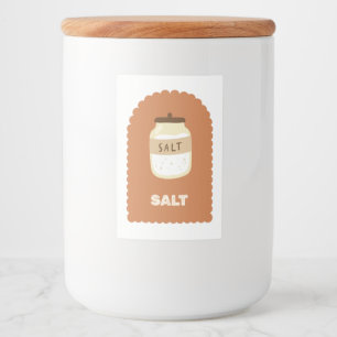 Étiquette Pour Bocaux Rangement de sel minimaliste Cuisine moderne