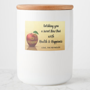 Étiquette Pour Bocaux Rosh Hashanah Juif Nouvel An Honey Apple