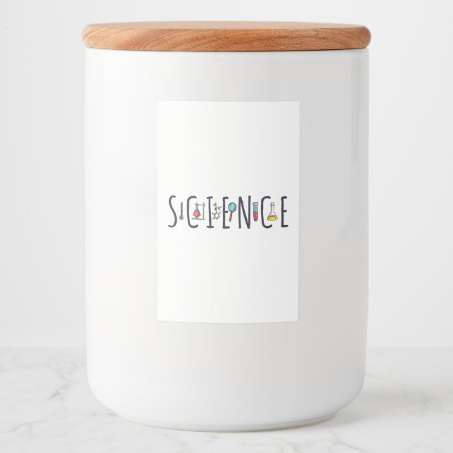 Étiquette Pour Bocaux Science (Devant)