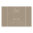 SIMPLE ÉLÉGANT KRAFT LOGO FRONTIÈRE MODERNE BOULE