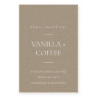 SIMPLE ÉLÉGANT KRAFT RUSTIQUE MINIMAL MODERNE