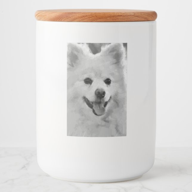 Étiquette Pour Bocaux Spitz japonais (Devant)